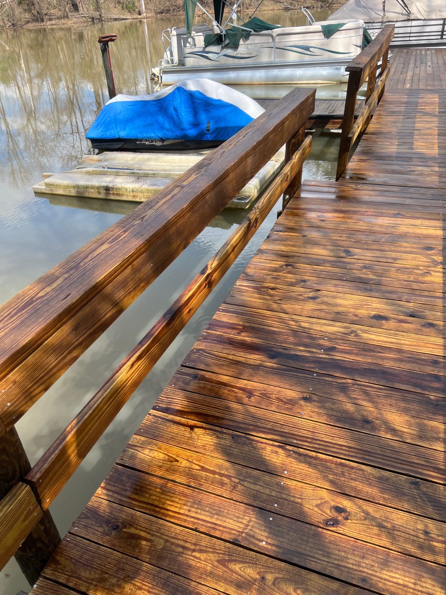 coated dock using Wood Sealant by DuraSeal