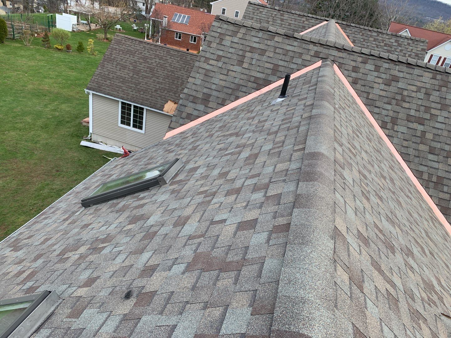 Commercial Roofing Installation using Owens Corning TruDefinition driftwood by A Plus Exterior