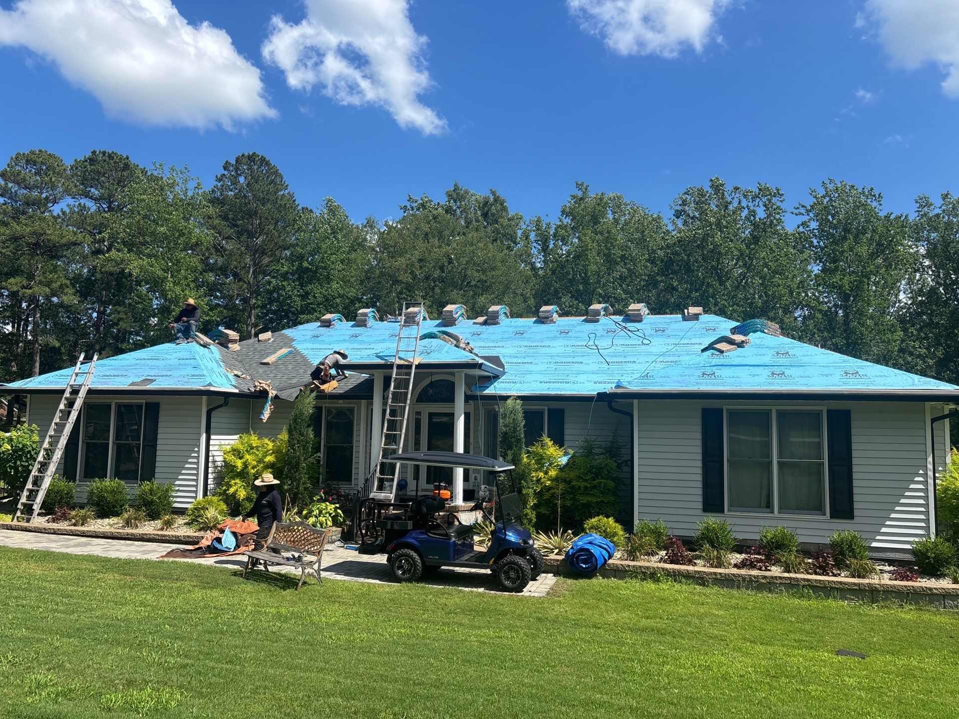 Asphalt Shingle Roof Replacement and Decking Repair in Edgefield by Roofers LLC