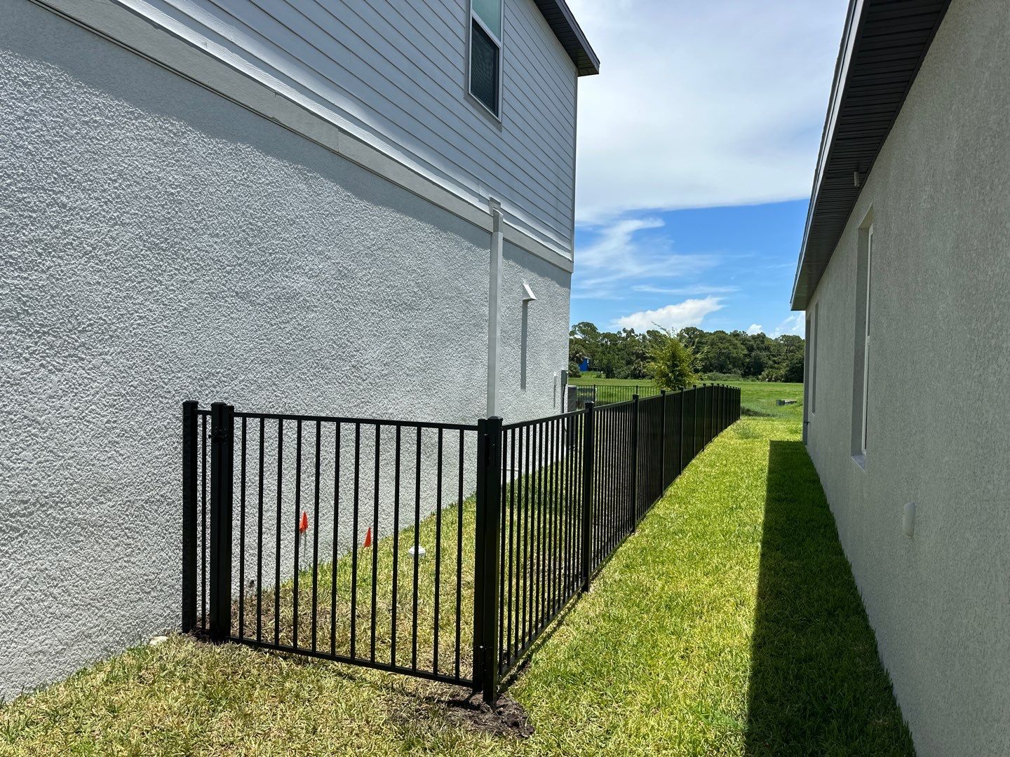 Aluminum Fence Installation using 3 Rail Aluminum Fence by Asap fence and gates, LLC