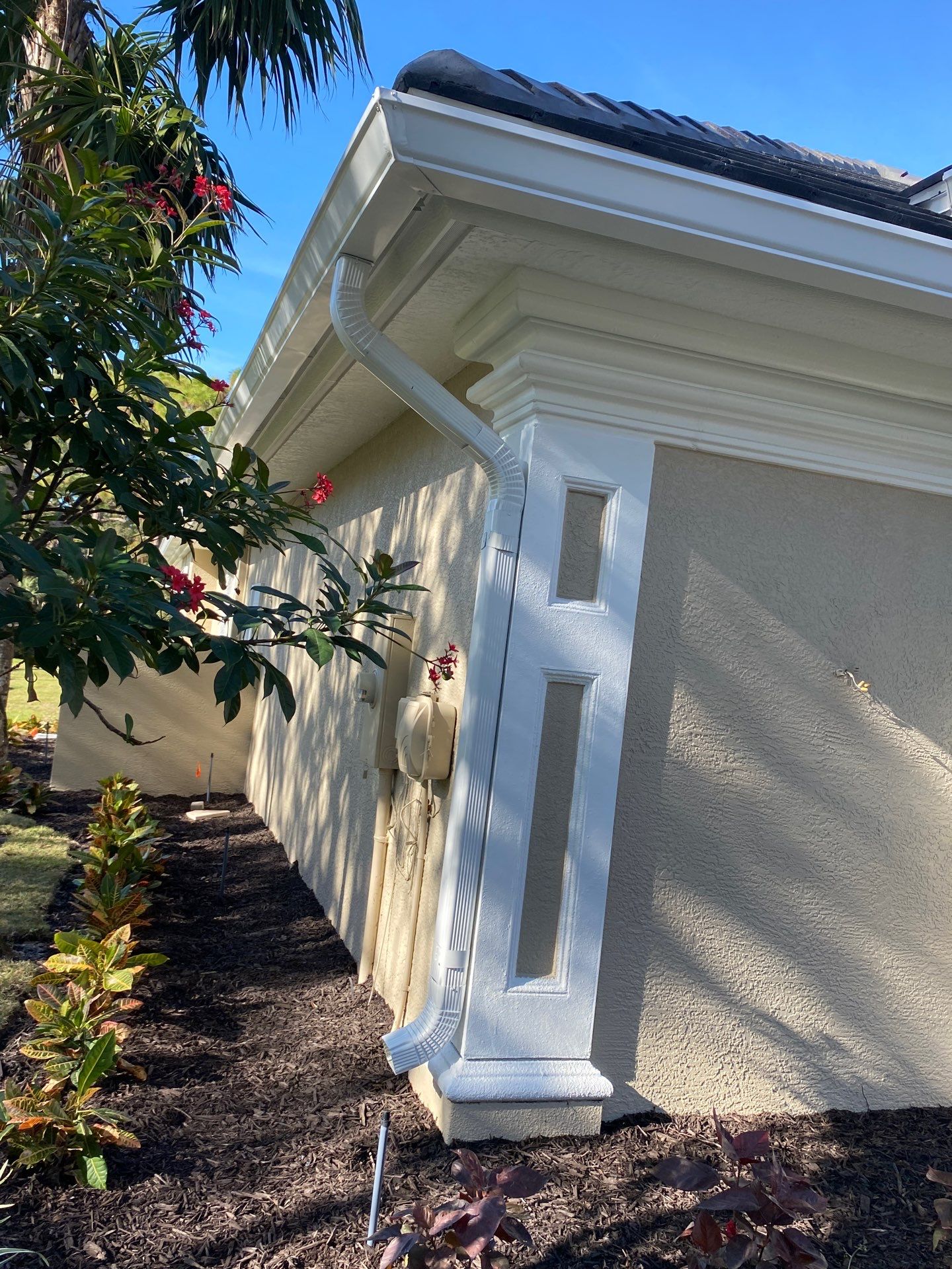 Splash Guard installation in Naples FL by Gutter Professors