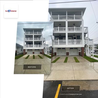 Building Wash, Decks, Railings & concrete