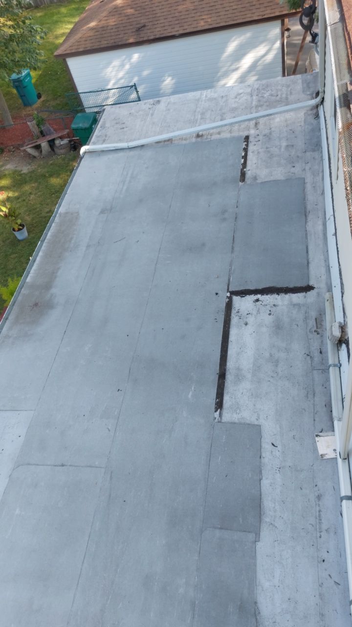 Roof replacement and interior repair by wind damage by Just Brilliant Restoration JBR