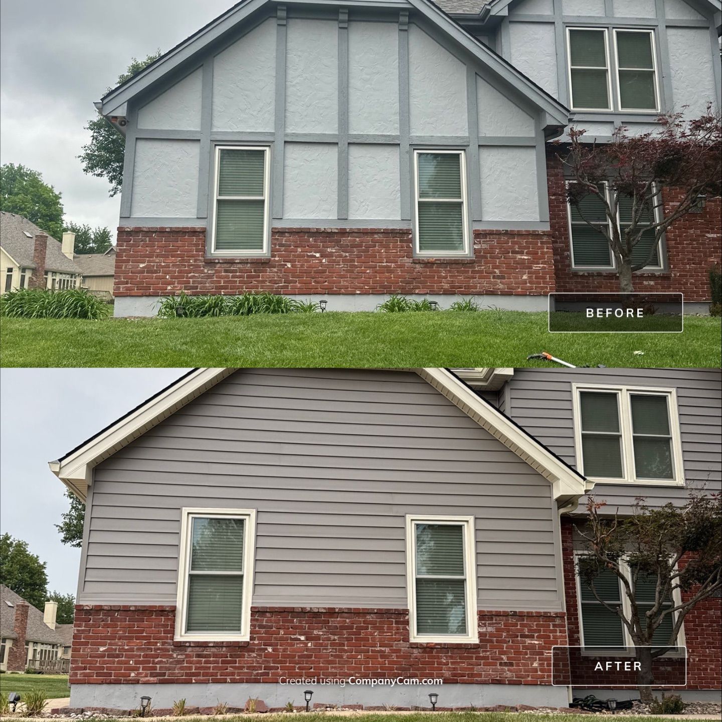 Whole Home Siding Replacement and Gutter Installation in Gladstone by EEC  Windows, Siding & Roofing 