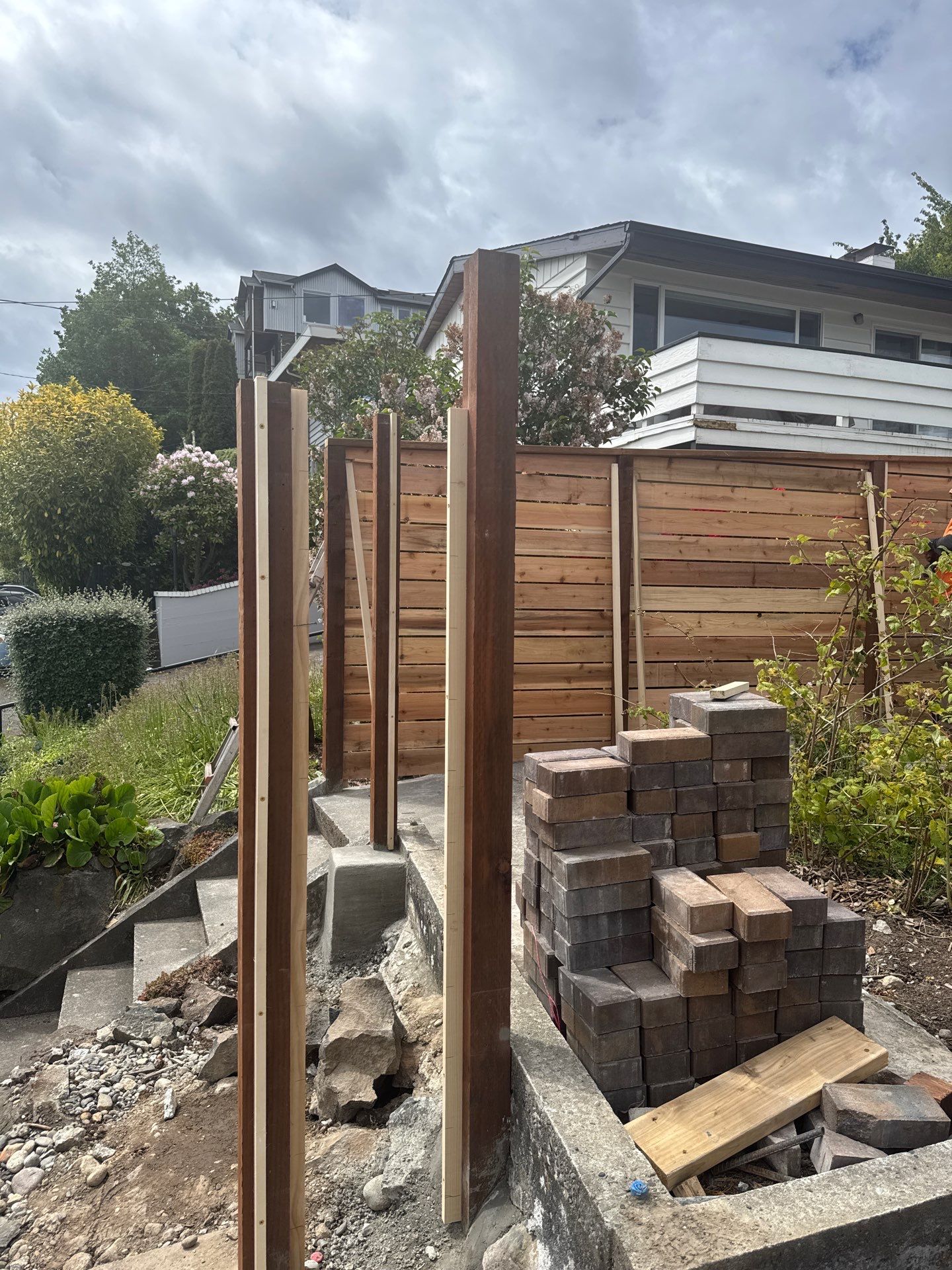 Retaining Wall & Fence Installation  by Jireh Asphalt & Concrete Inc 