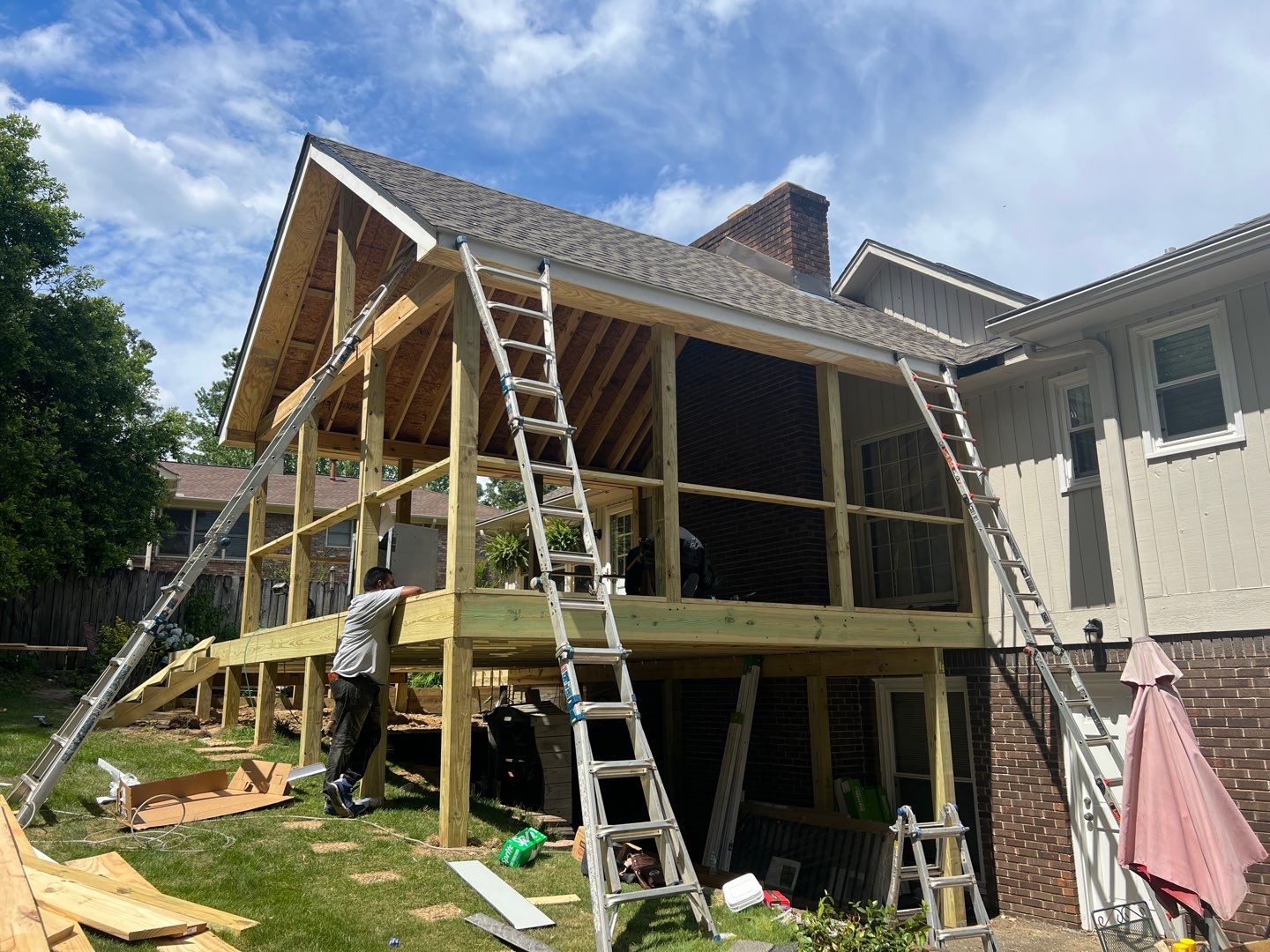 Burntleaf - Screen Porch by Pillar and Pine
