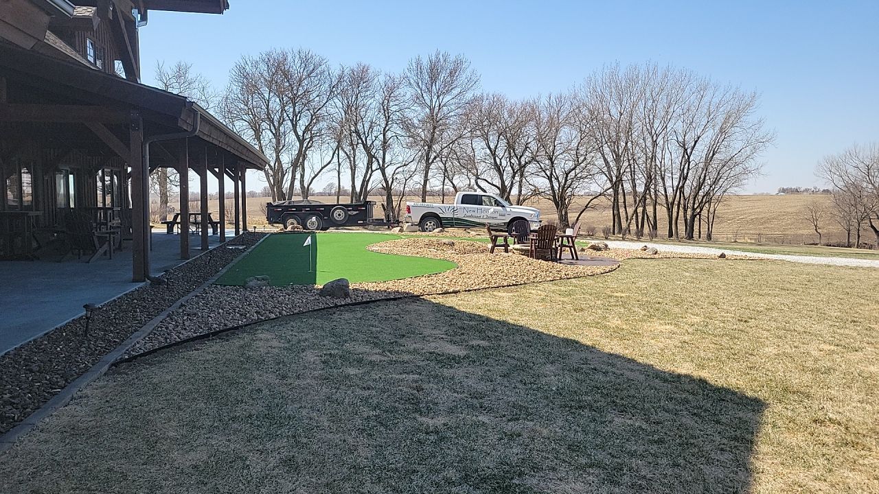 Putting Green / Driving Range / Entertaining space. by New Horizon Landscapes