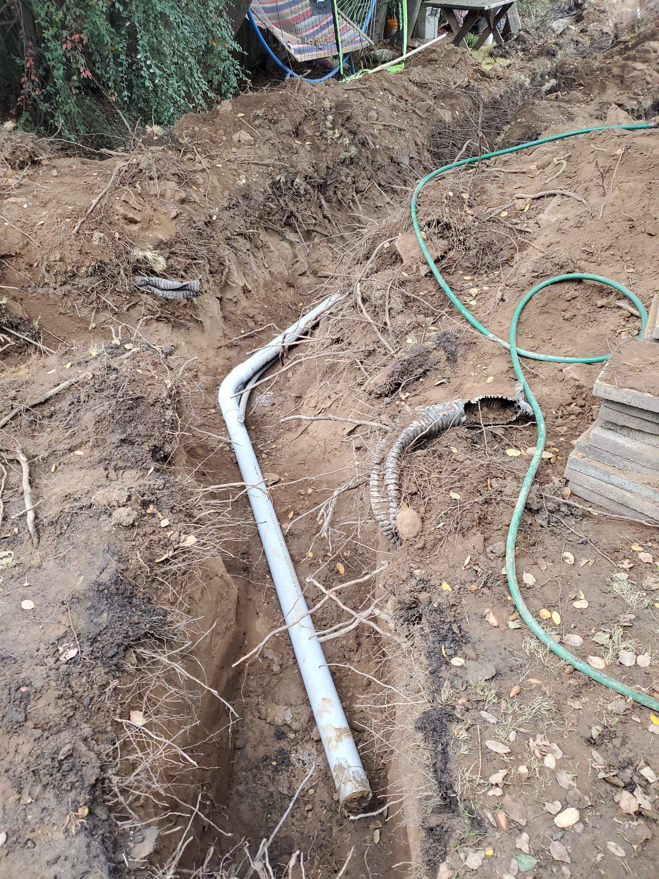 overhead to underground service by Peach Electric Inc