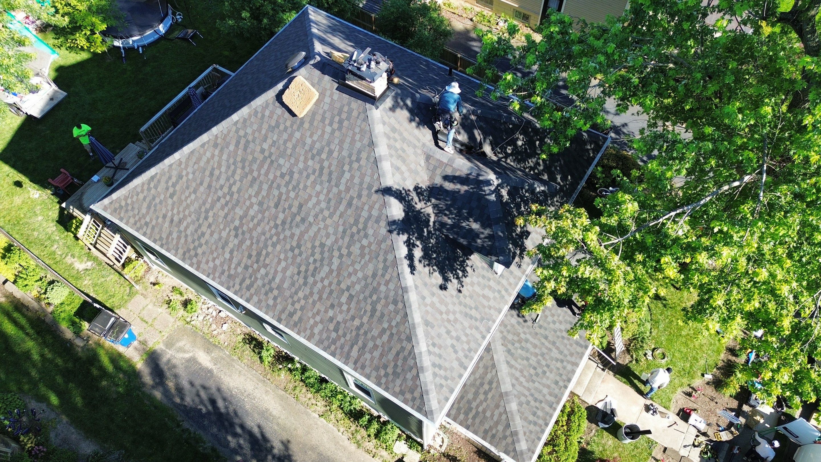 Residential Roofing Installation using Timberline UHDZ Shingles - Appalachian Sky by RoofX 