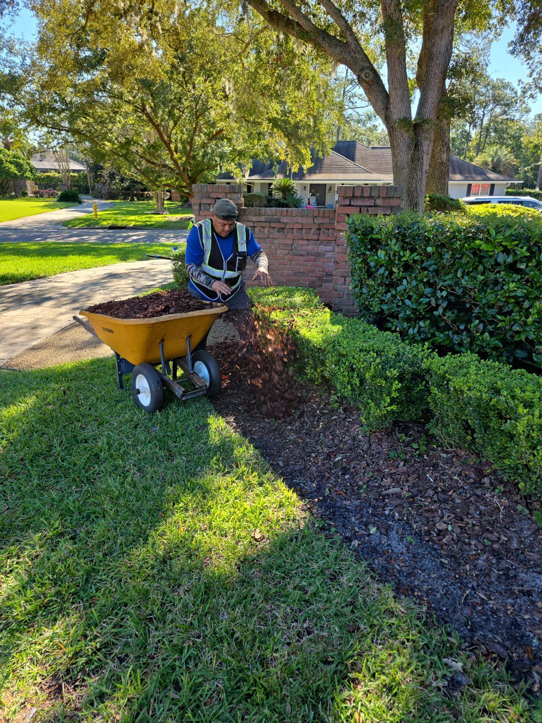 Deerwood Resident | Pine Bark Installation by ProGreen Services