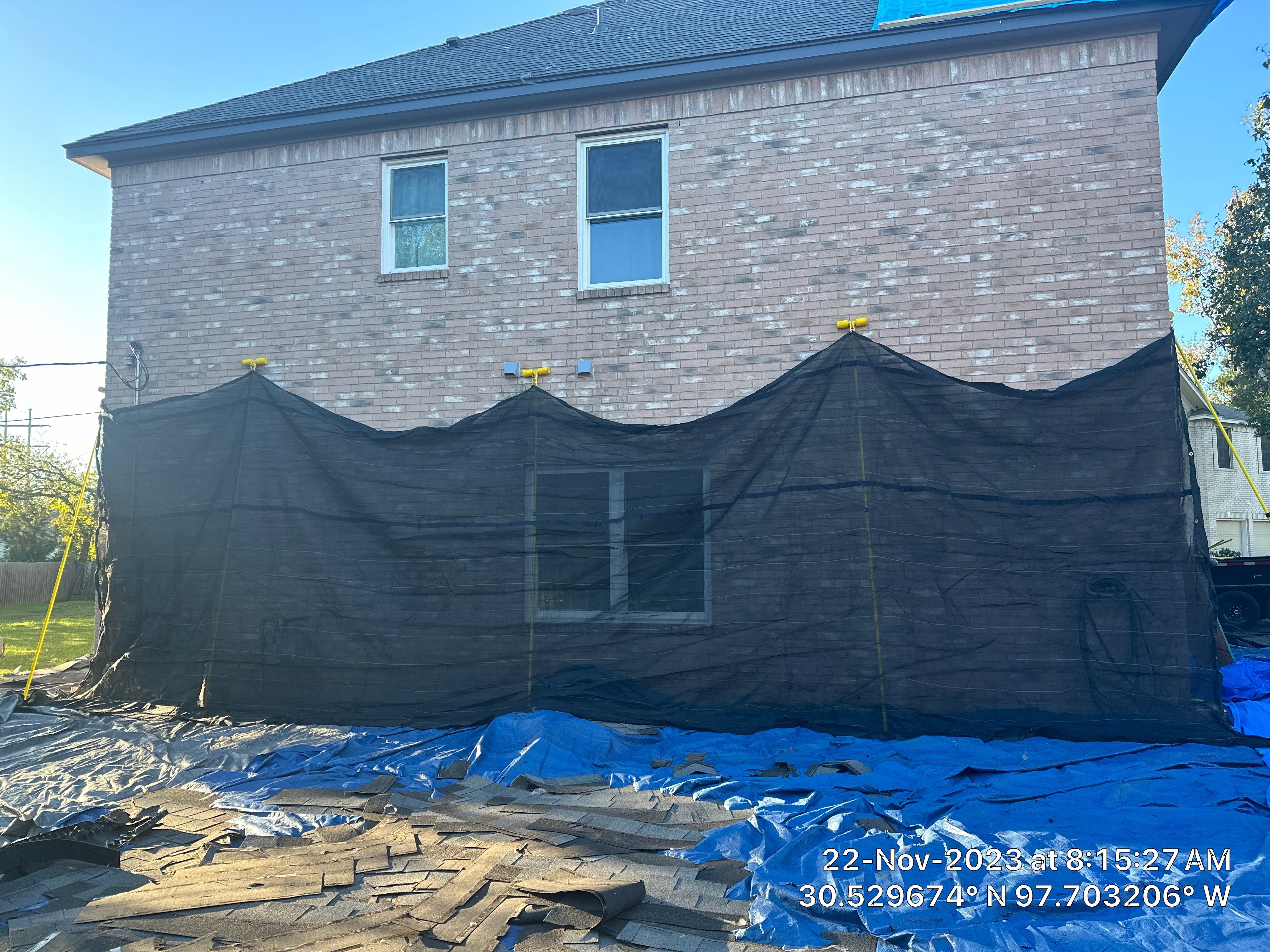 Architectural Shingle Roof Replacement and Decking Repair in Round Rock by Caliber Restoration LLC