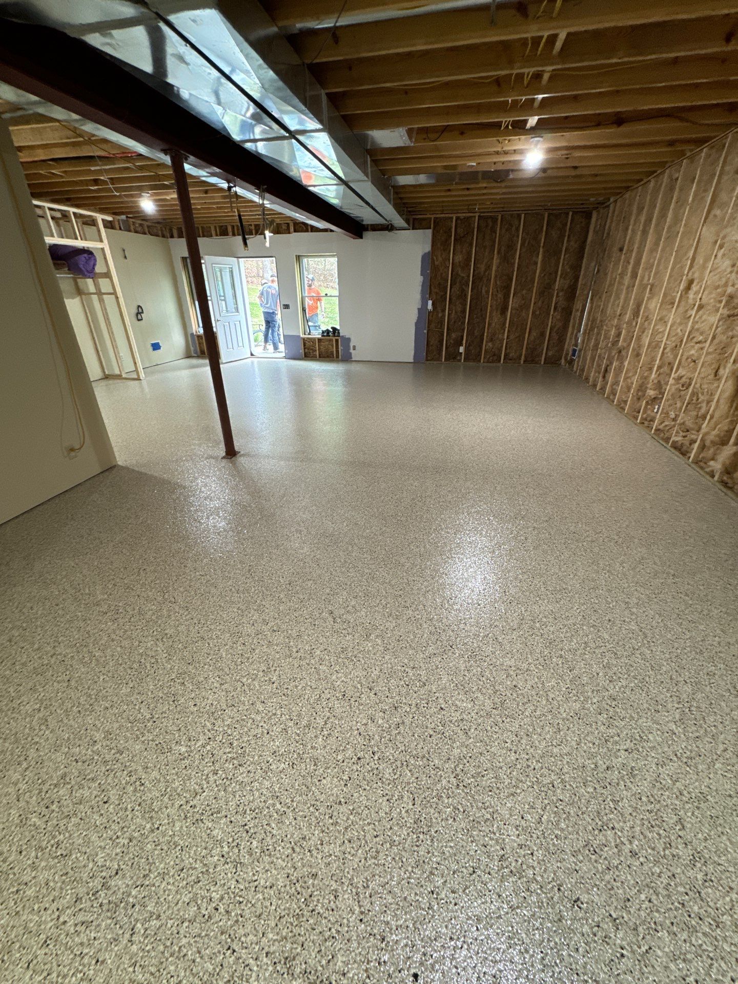 Shoreline Basement Floor Coating by Level 10 Coatings