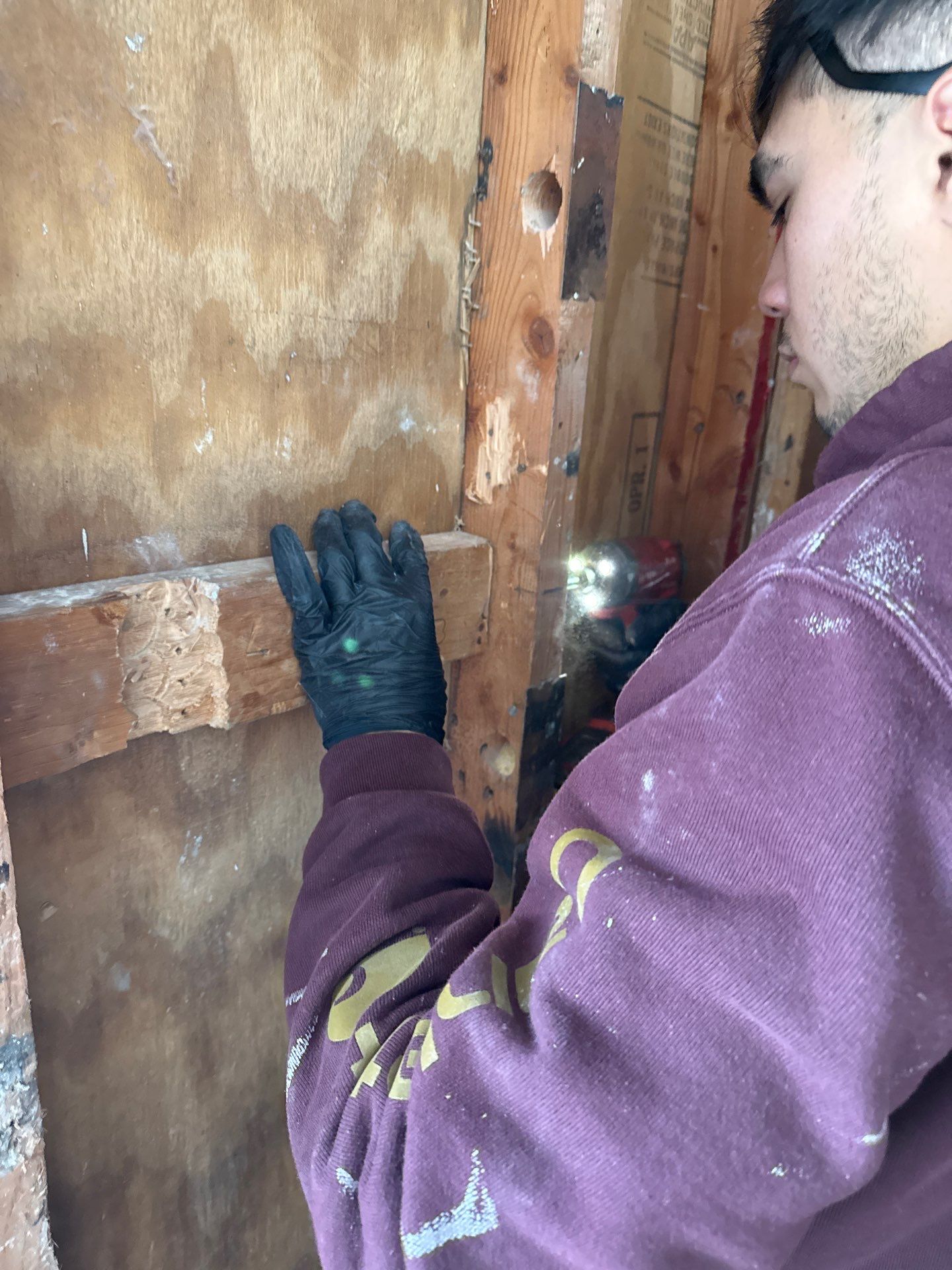 Installing Water Pipe for Shower by Us Plumbing