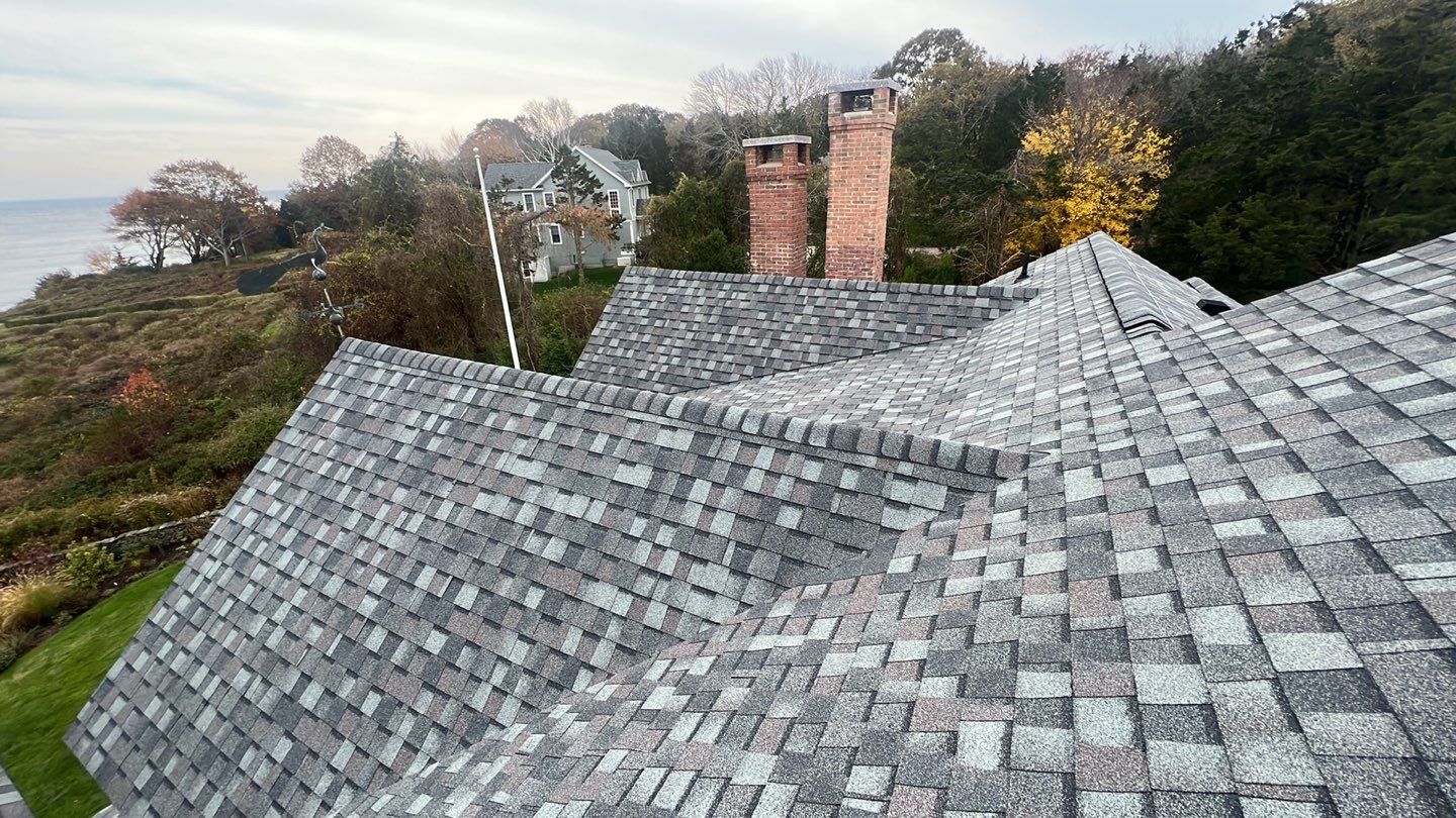 Waterfront Roof Replacement - Mackerel Cove, Jamestown, RI  by Rinaldi Brothers