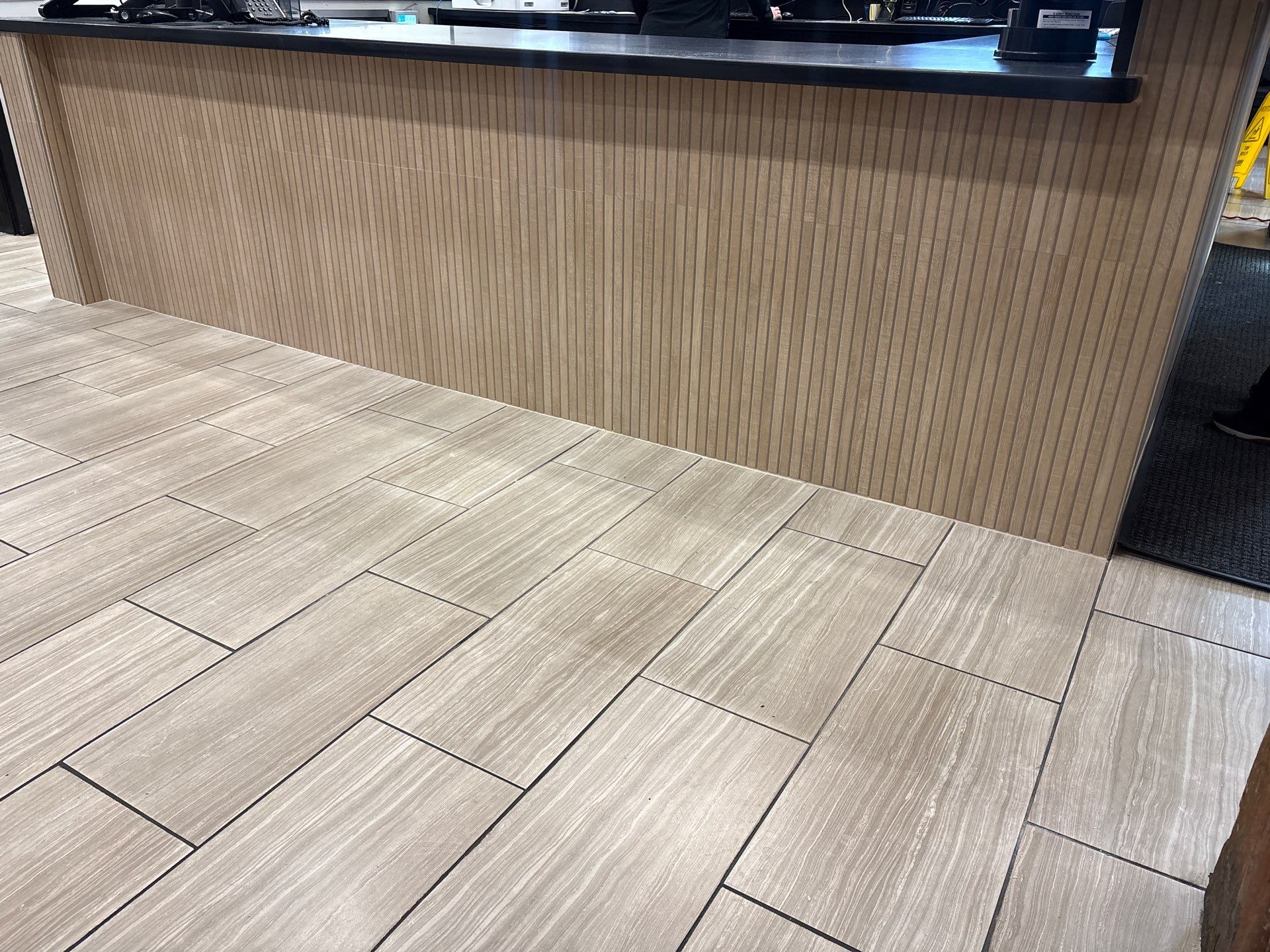 Norfolk OLF - Strength area turf, rubber installation and front desk by Nova HomeWorks 