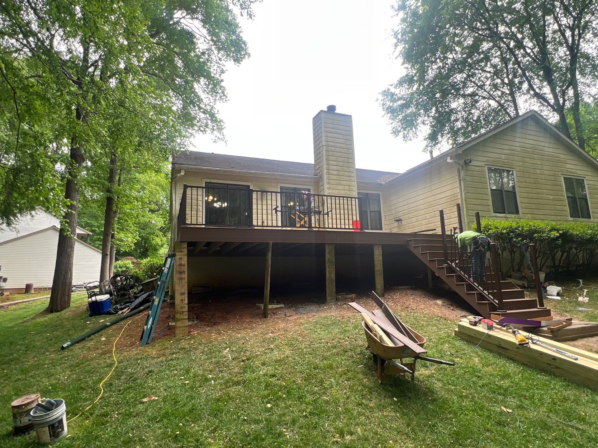 Complete Deck Reconstruction and Railing Upgrade in Alpharetta, Georgia by Swift Home Renovations 