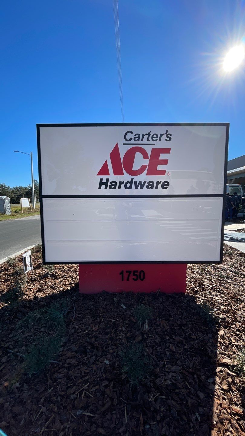 Channel Letters and Monument for Ace Hardware by SignCrafters