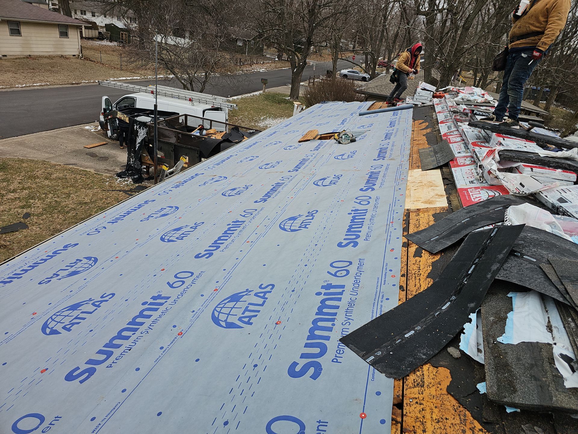 Residential Roofing Install - Atlas Pinnacle Pristine Shingles - Color Weathered Wood  by Titan Commercial & Residential Roofing 