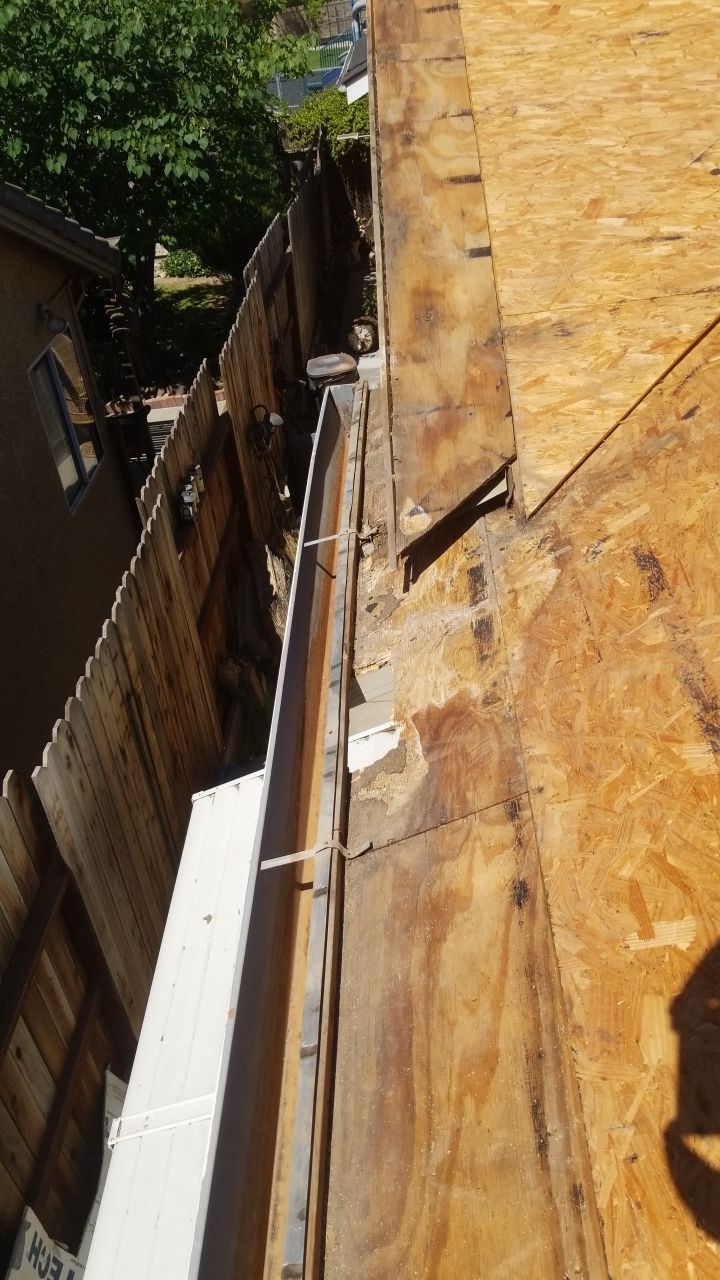 Upgraded gutters and roof by Byers Enterprises