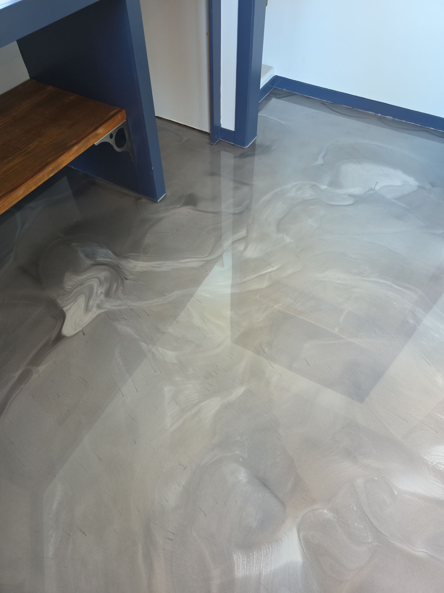 Metallic Epoxy Interior Floor Installation for Paso Robles Cottage by MGP Coatings
