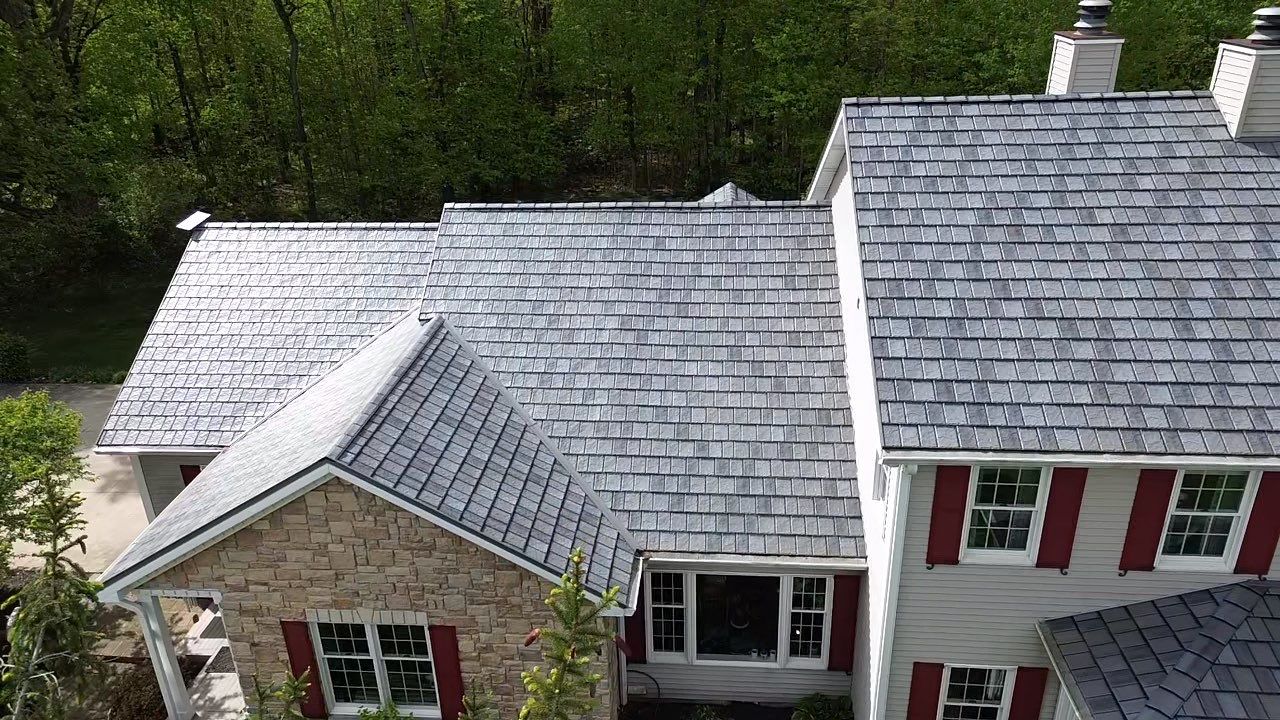 EDCO ArrowLine Slate Metal Shingles | Churubusco, Indiana by 4Ever Metal Roofing