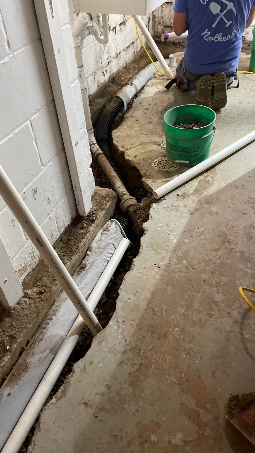 Drain Tile in Columbia Heights by Waterproofing Northeast