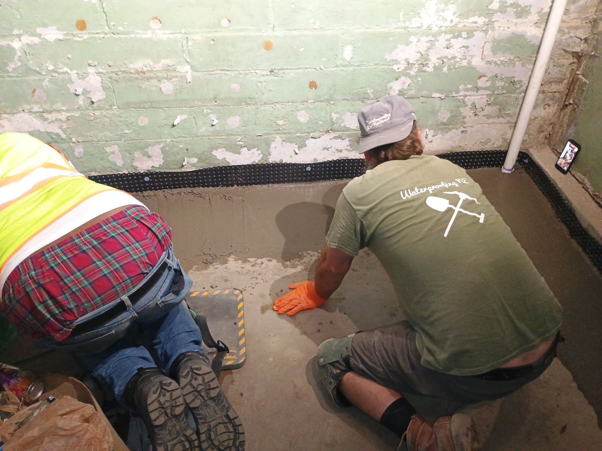 Interior Drain Tile for a South Minneapolis Basement by Waterproofing Northeast