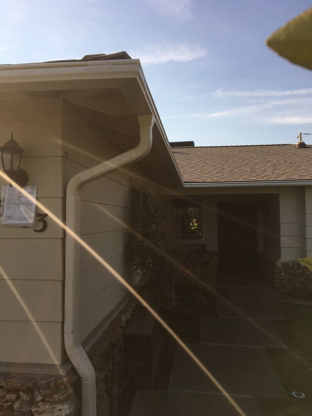 Roofing and Gutters to protect this home by Byers Enterprises