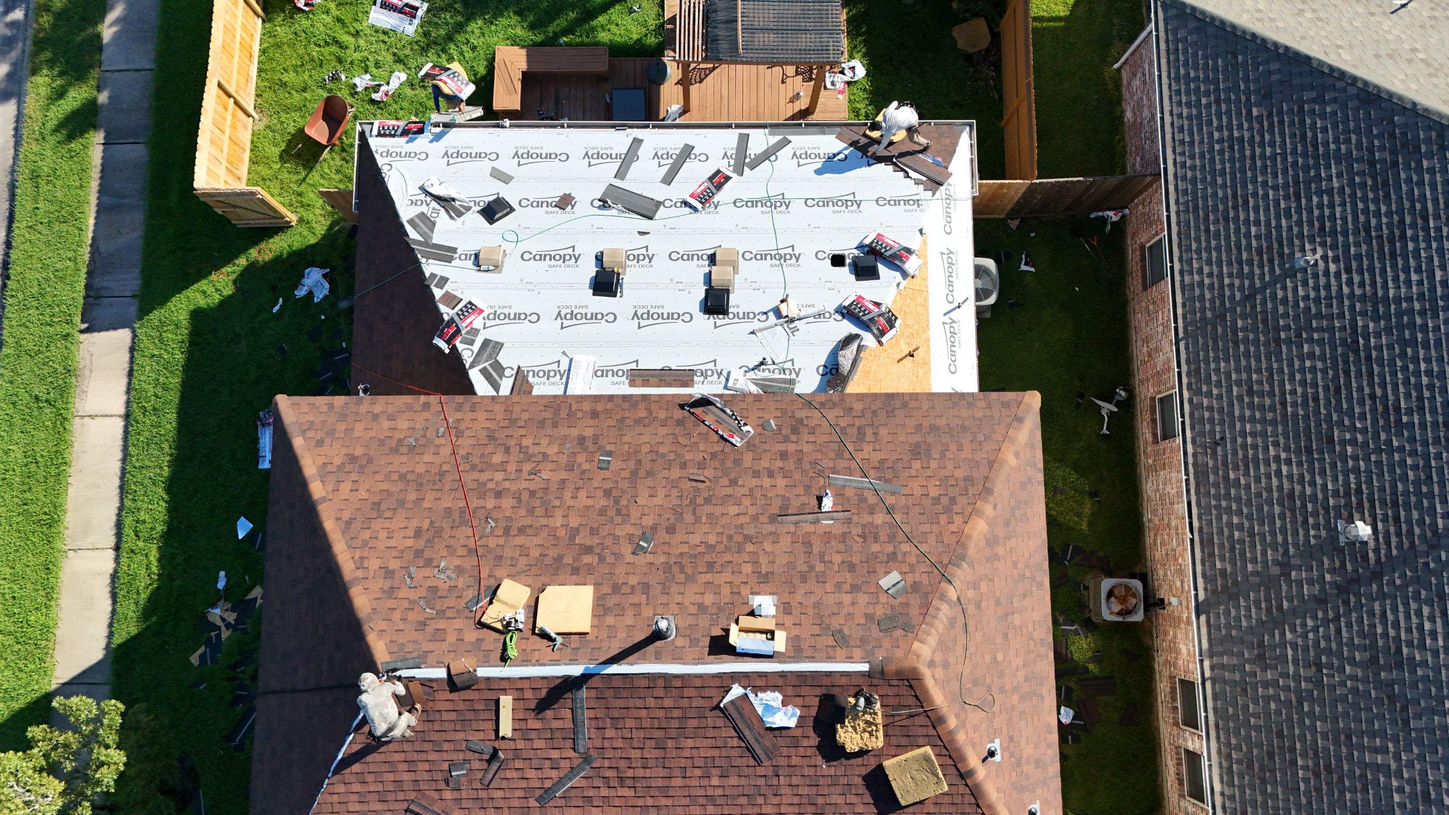 Full Roof Replacement in Warm Brown Tones — Spring, TX by PL Roofing & SB Roofing, LLC.