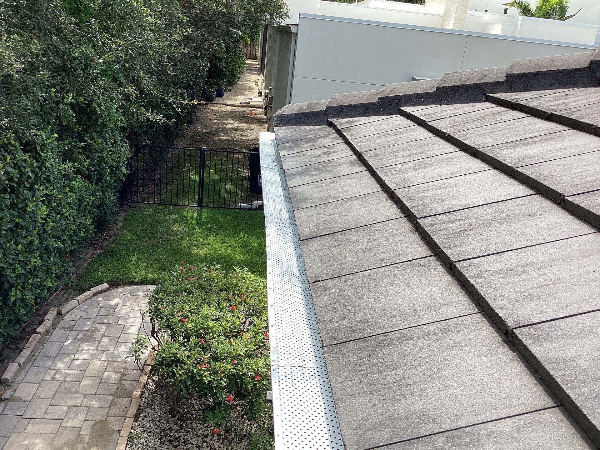 Gutter guard installation for a Sarasota home by Gutter Professors