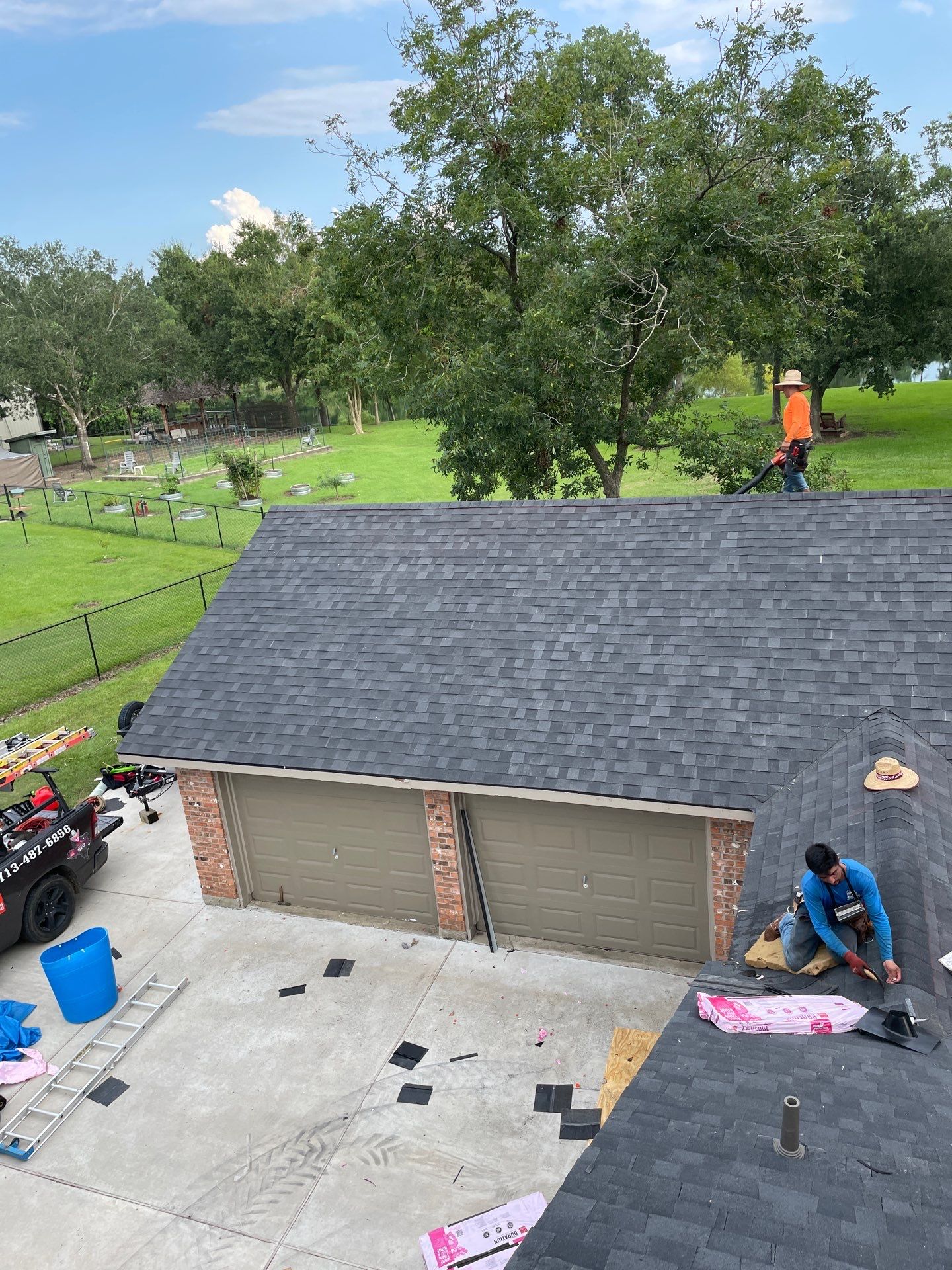 Residential Roofing Installation using Owen's Corning Duration (Lifetime) Shingles by Roof Repair Company
