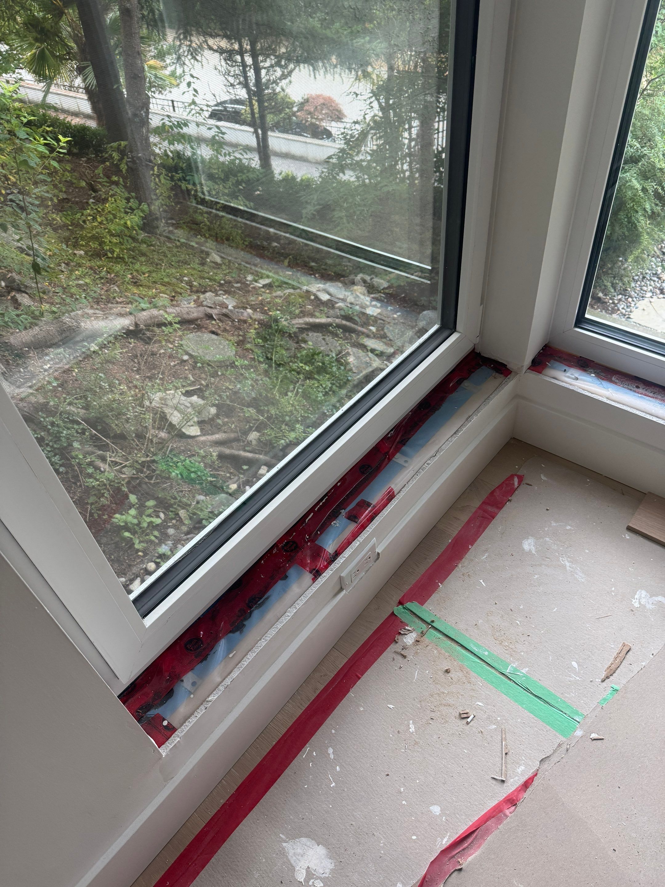 West Vancouver Custom Millwork: Heat Pump Trim & Window Finishing by YVR Construction Group