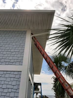 Gutter Installation using K-Style Seamless Gutters