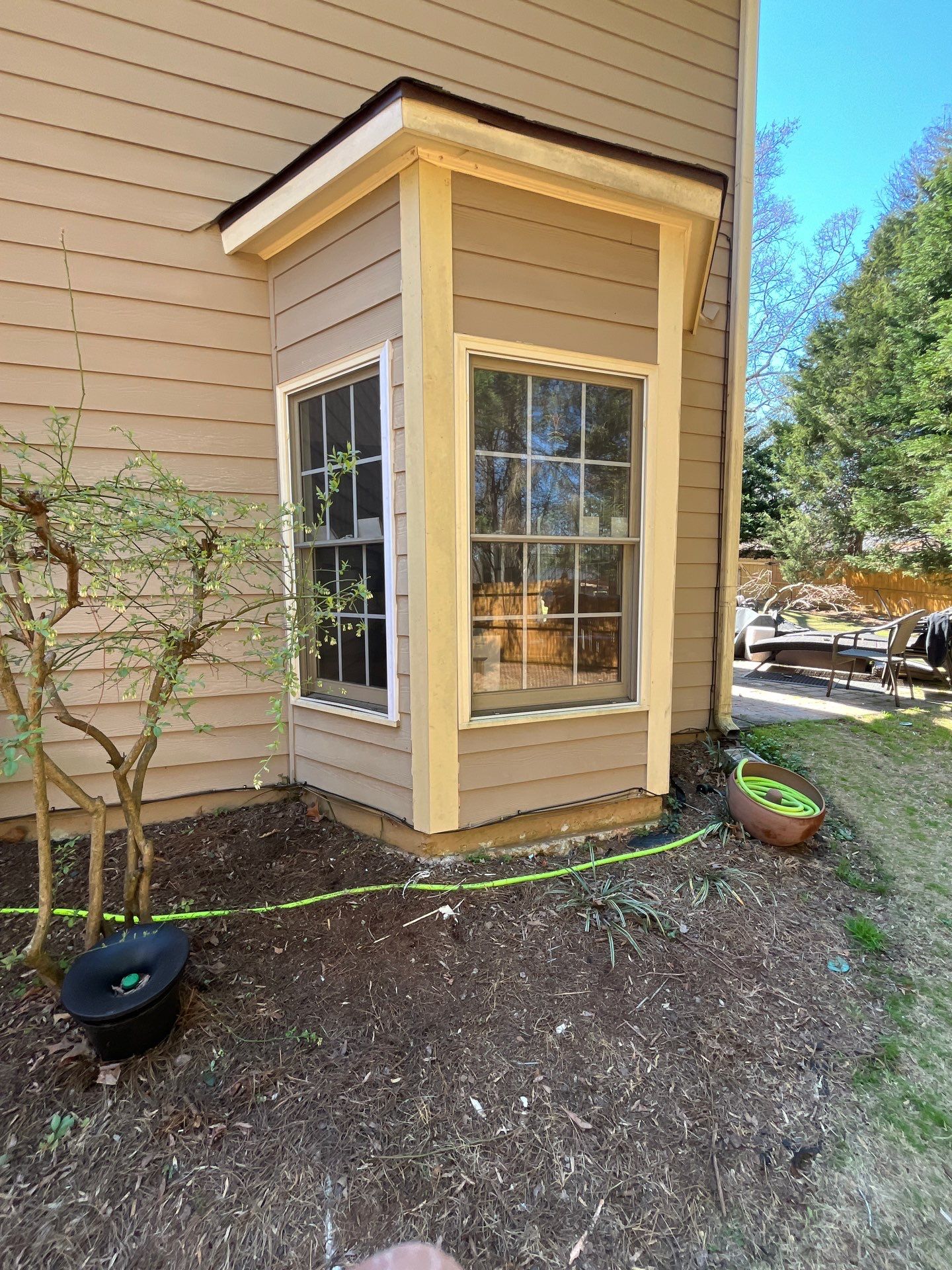 Exterior Painting, Rotted Wood Replacement, & Therma-Tru Door Installation by Nelson Exteriors 