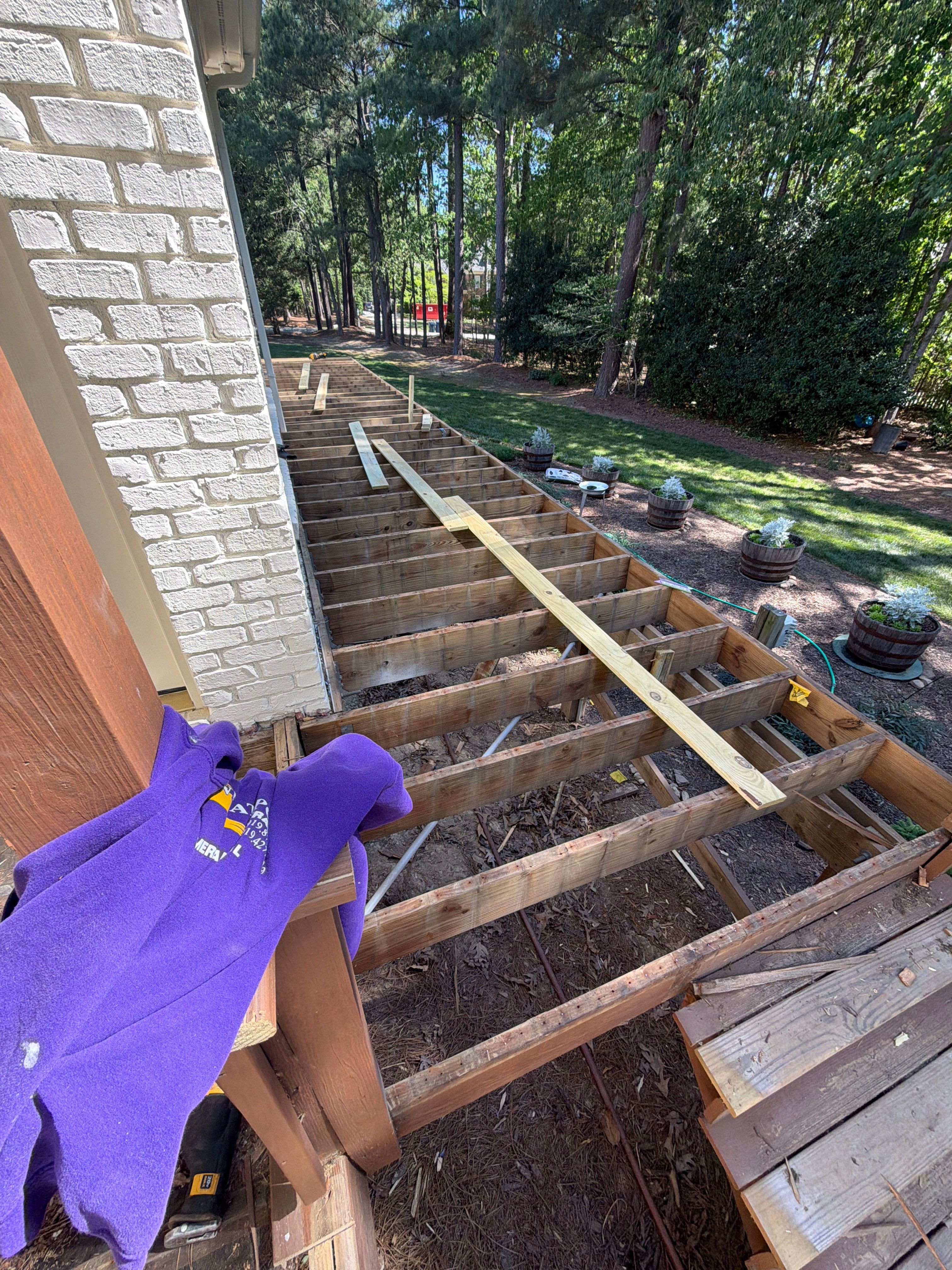 Deck Stain, Round Balusters & Screened Porch Transformation by Billy Weatherspoon Contractor