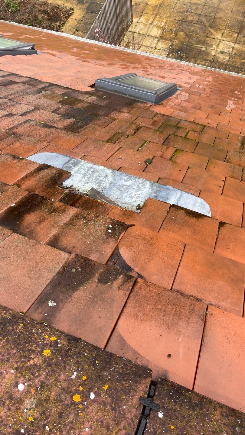 Large Care Home Roof Clean using Mosmatic FSC and Biocide by Ges Exterior Cleaning ltd