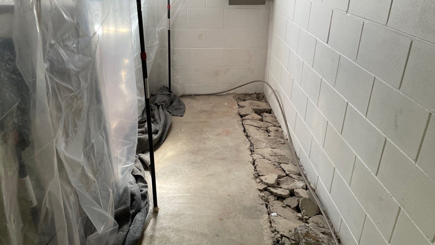 Drain Tile in Roseville for Carston by Waterproofing Northeast