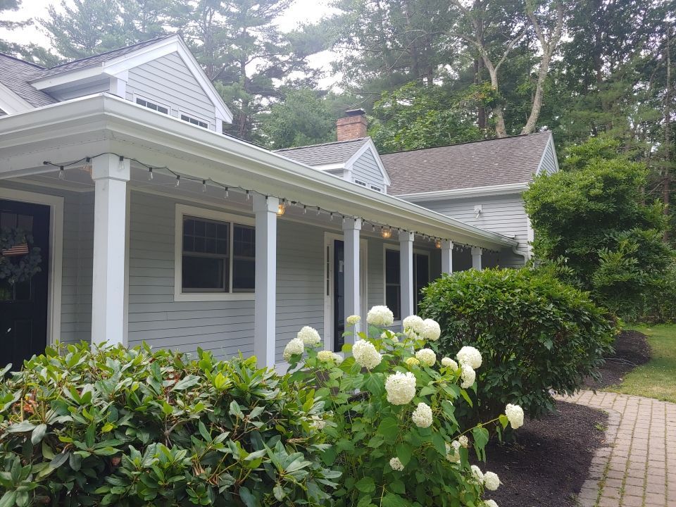 Hanover, MA Gutter Installation using 6" K-Style Aluminum Gutter with Leaf Relief Continuous Hanger by Gutter Pro Enterprises