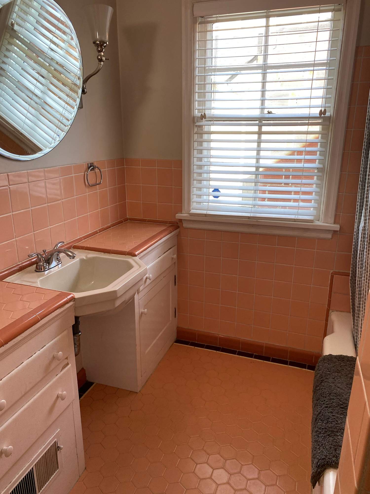 Modern Bathroom Remodeling With Dual Vanity and Subway Tile by American Made Construction