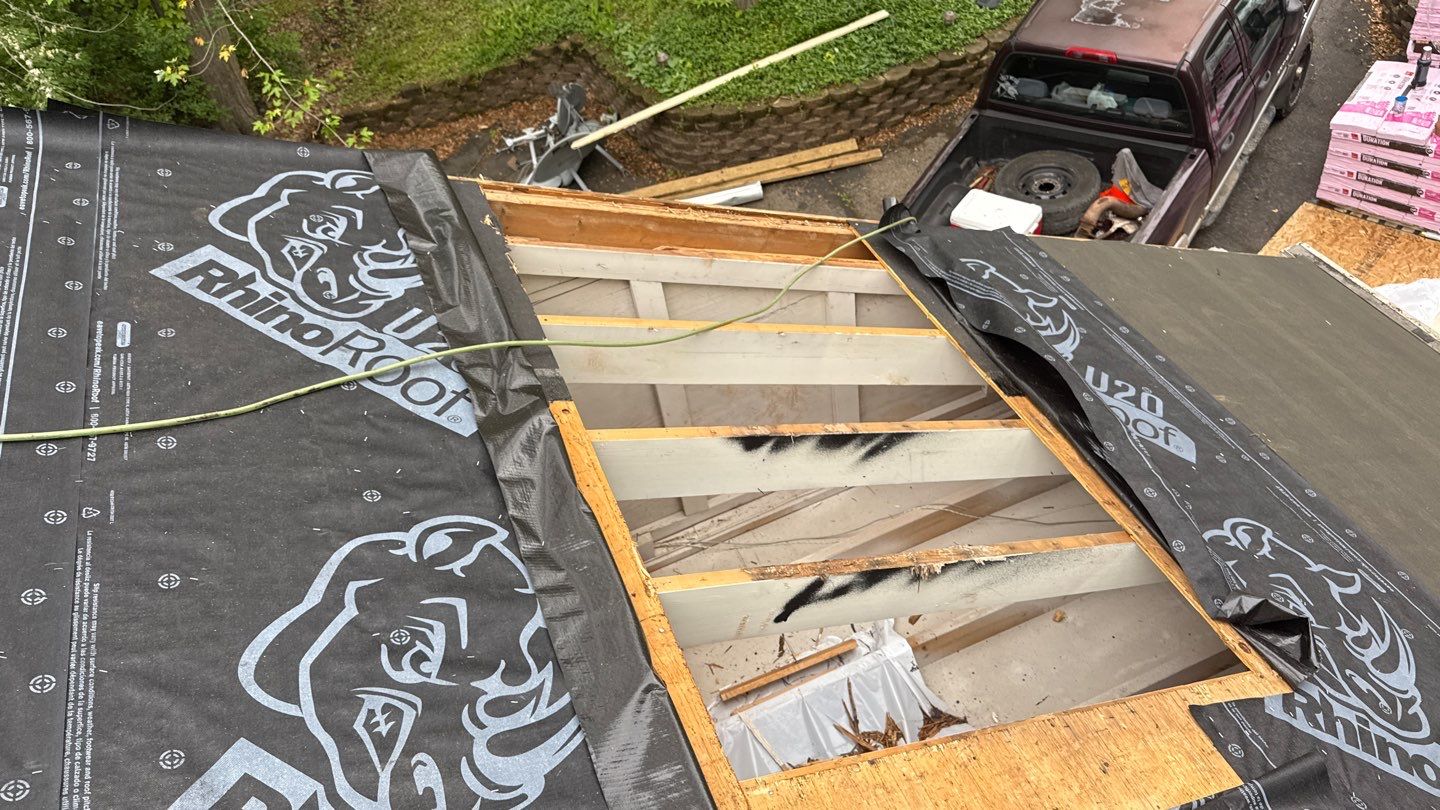 Roof Replacement using Owens Corning Desert Rose by 180 Contractors