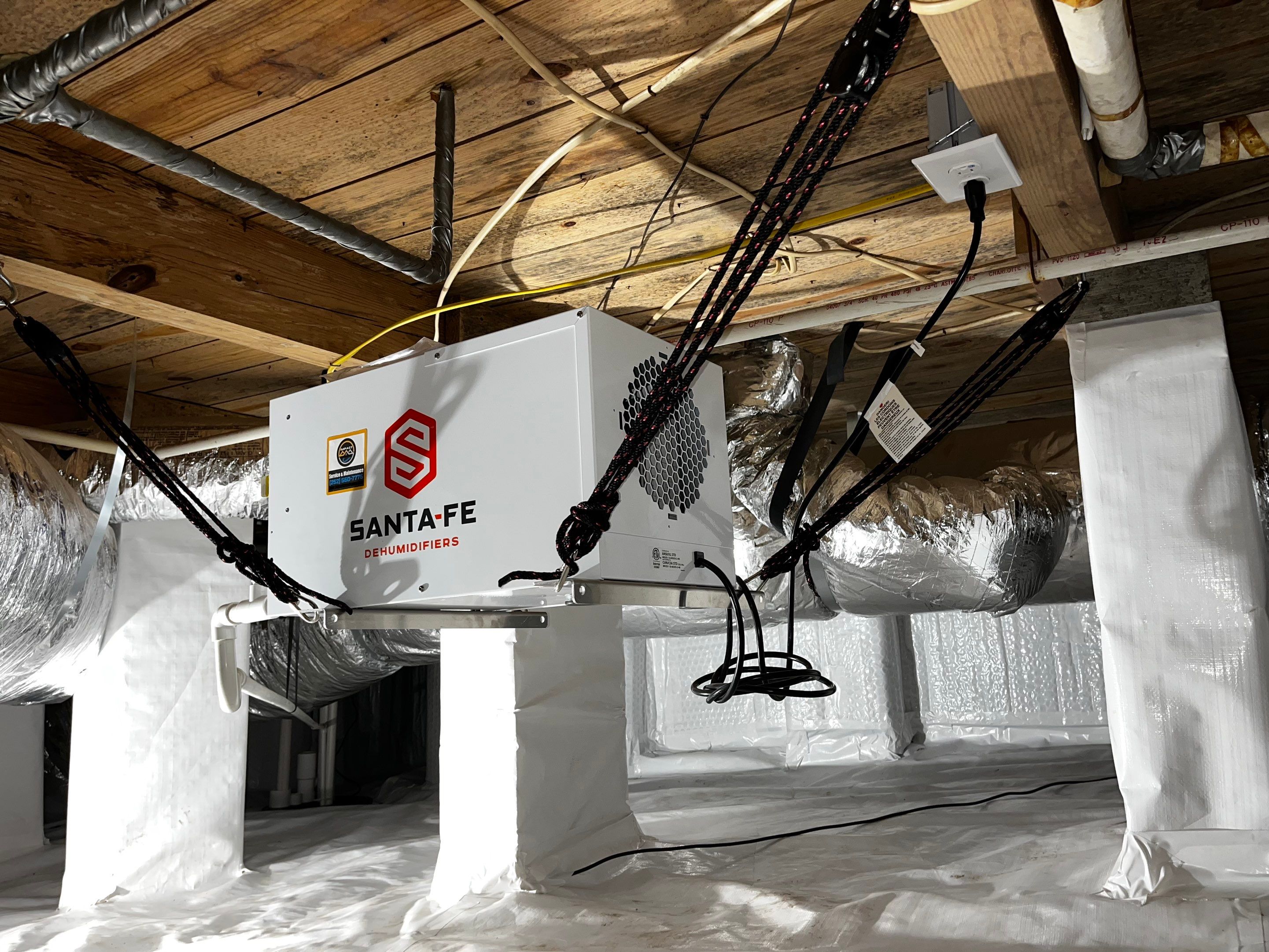Impact Choice Encapsulation with new piers and crawlspace door. by Impact Crawlspace