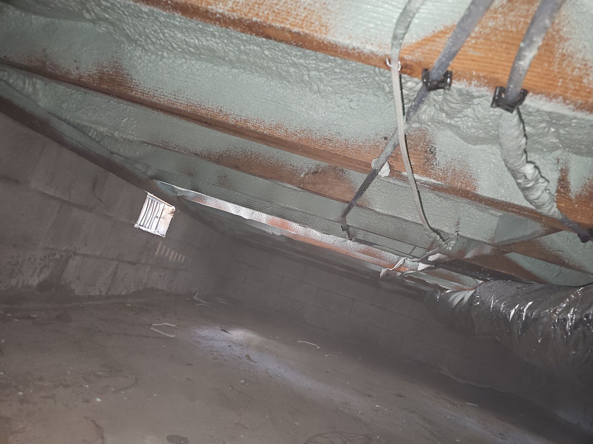 Attic Insulation using open cell spray foam by NYS Foam & Energy