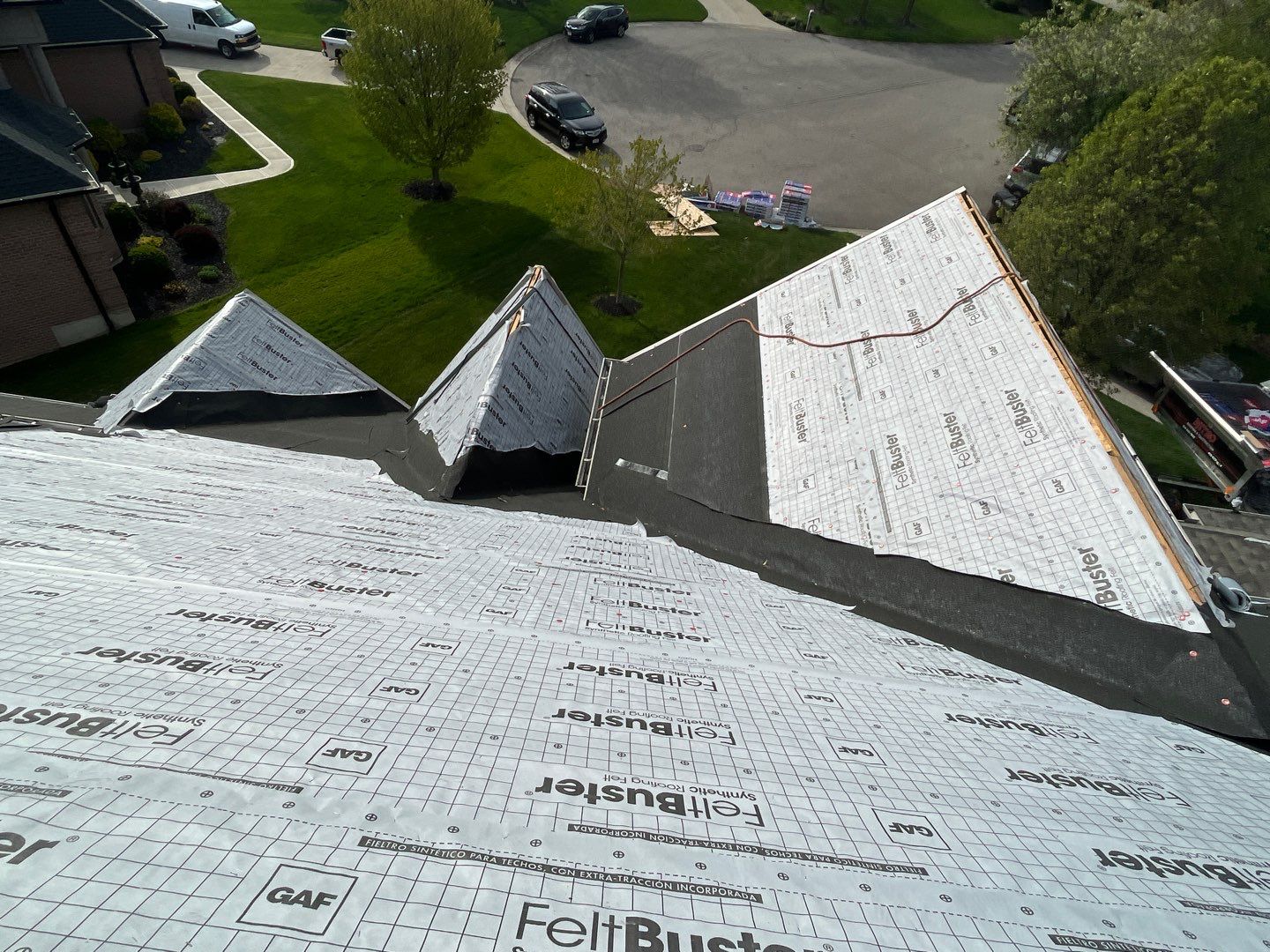Residential Roofing Installation using GAF Timberline HDZ Weathered Wood by Nitro Roofing and Construction