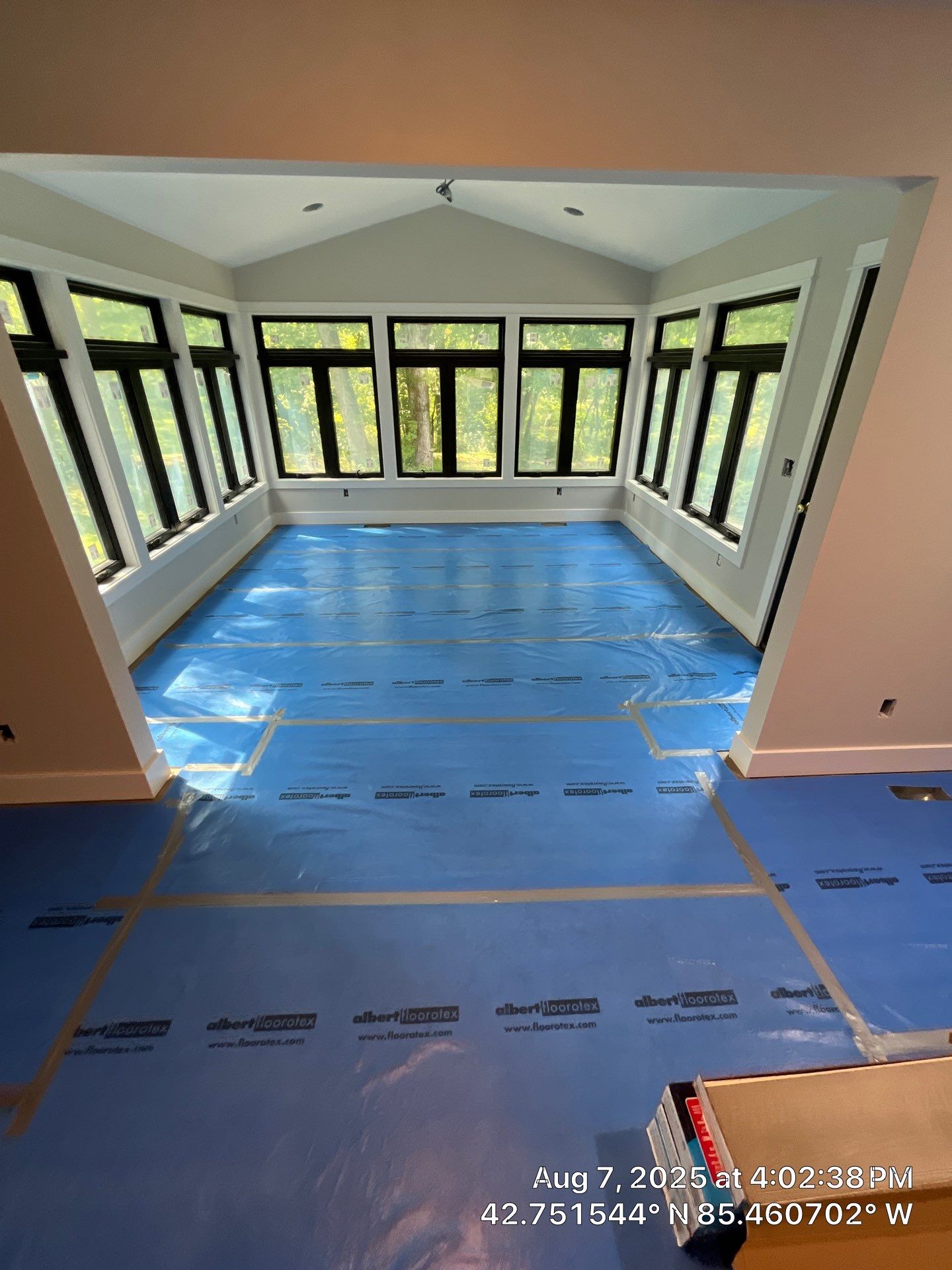 Installation of LVP in Middleville, Michigan by RTBaldwin Hardwood Floors