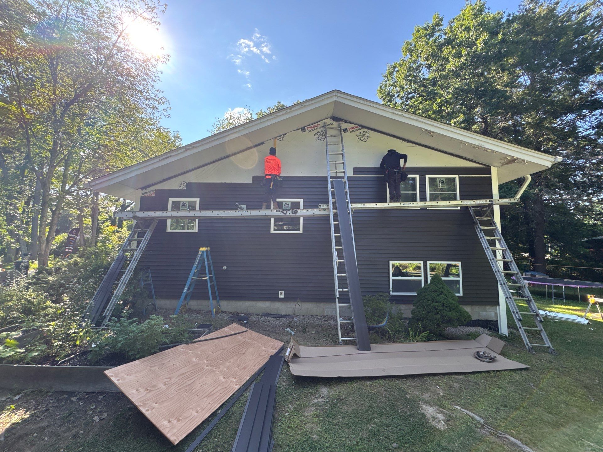 Full Vinyl Siding, Window & Door Replacement Near the Bellamy River in Dover, NH by Compass exteriors