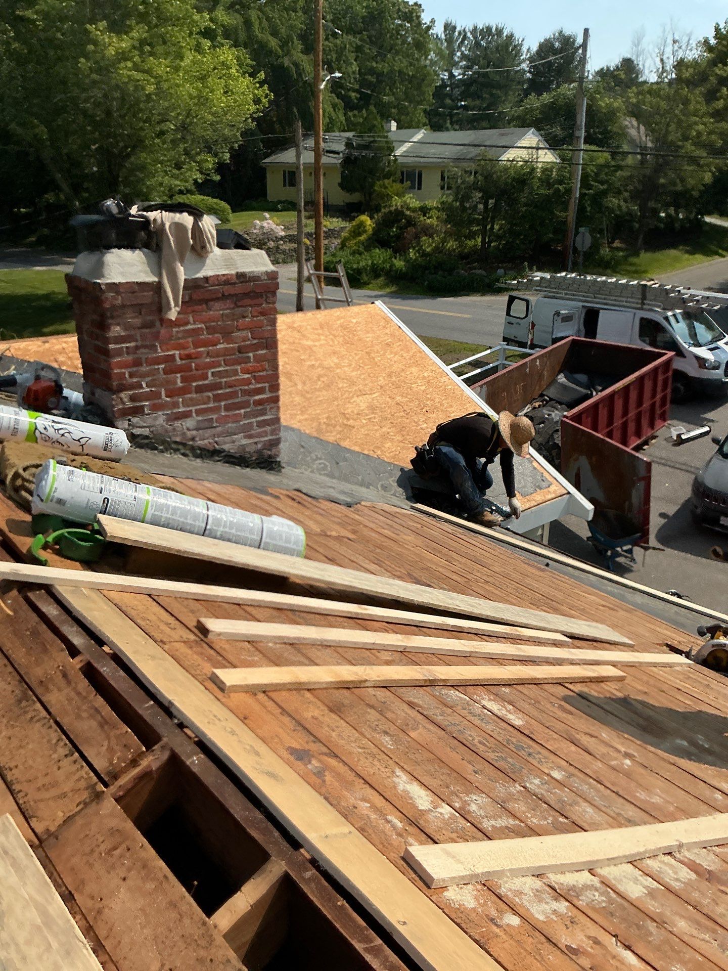 Full Roof Replacement & Chimney Repair – Onyx Black, MA by Mighty Dog Roofing of Greater Middlesex County