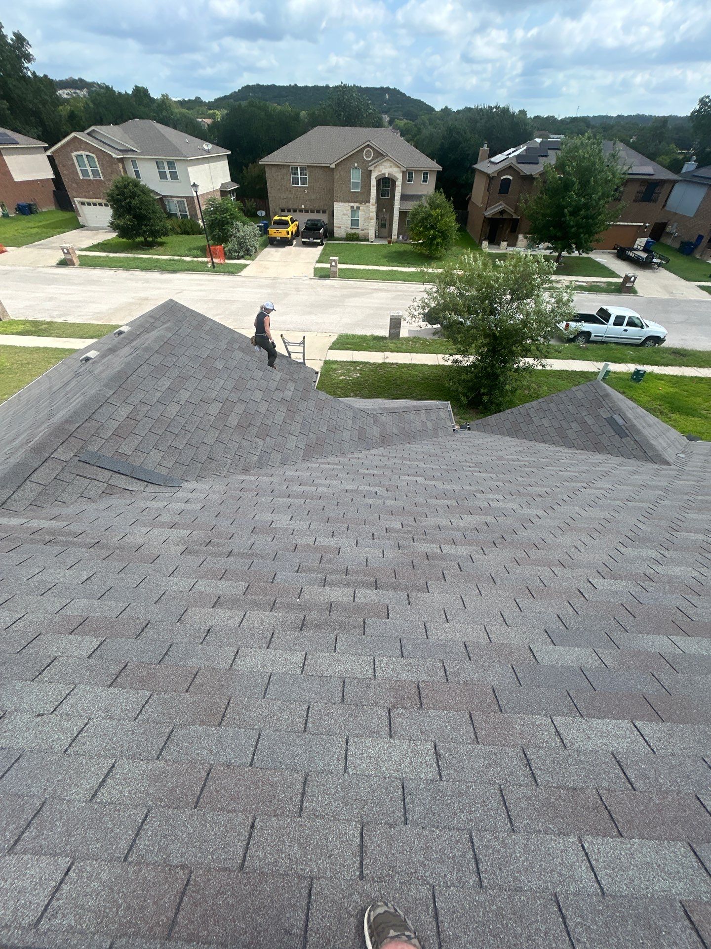 Residential Roof Replacement using GAF - HDZ - Barkwood by Action Exteriors Austin