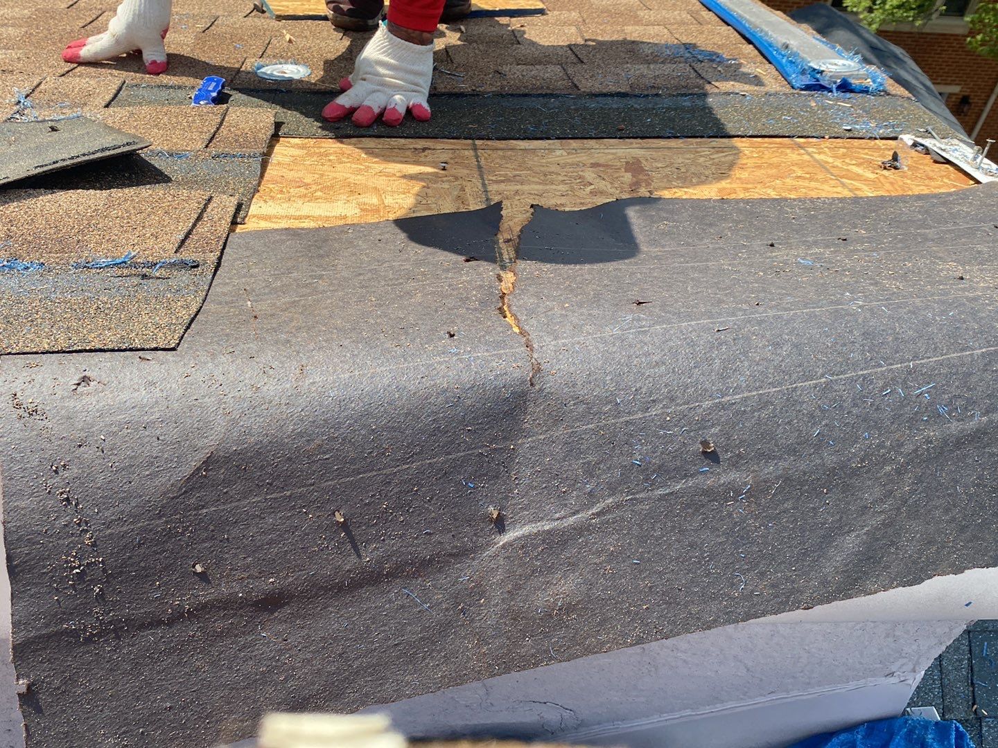Residential Roofing Installation using Landmark Shingles by Alpha Design Services