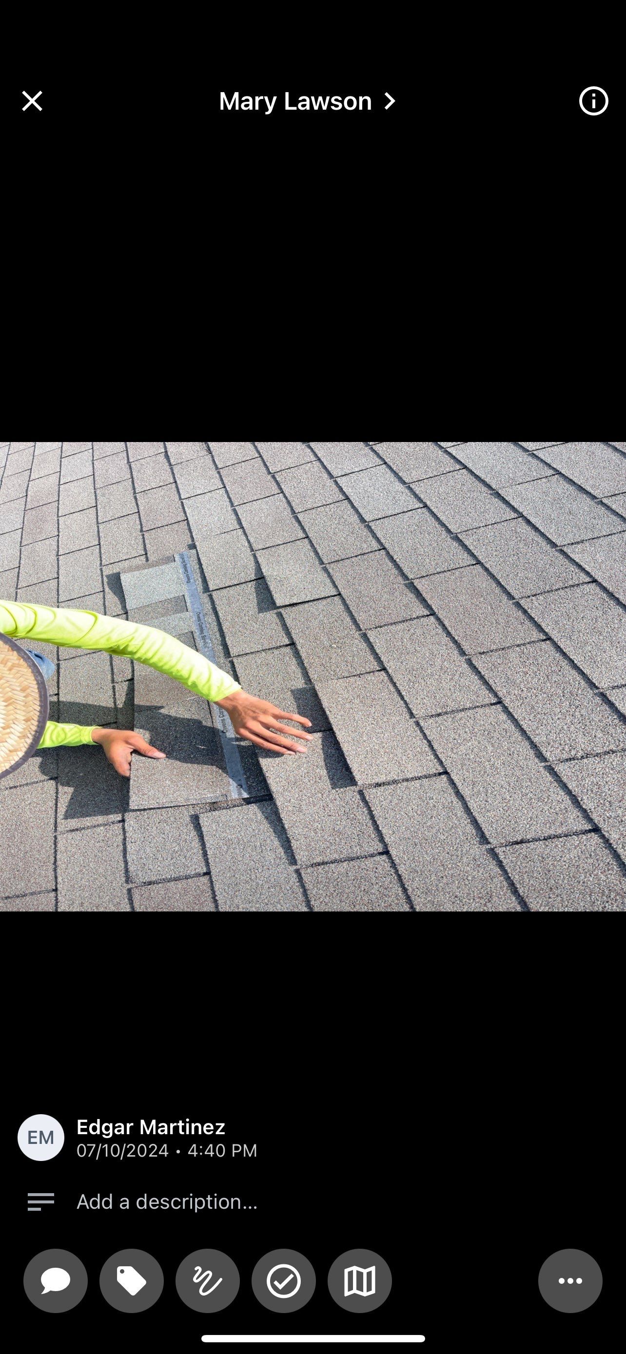 Hail Damage using Owen's Corning Duration (Lifetime) Shingles by Roof Repair Company