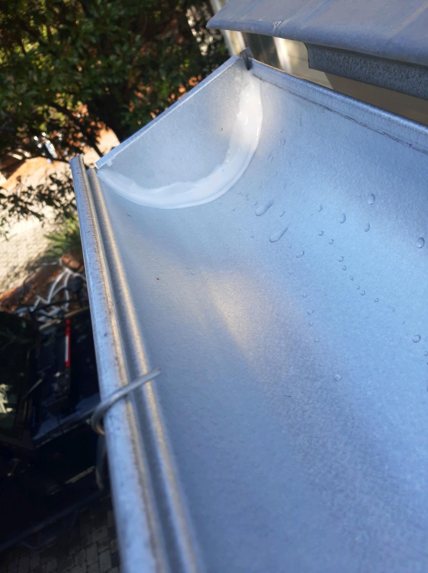 Gutter Installation using Galvalume Half Round Seamless Gutters by Gutter Professors